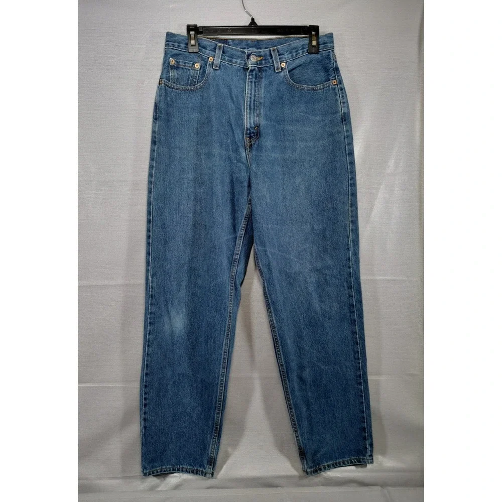 Levi's 560 Loose Fit Straight Leg Jeans Women's 10 Reg S Dark‎ Wash Denim
